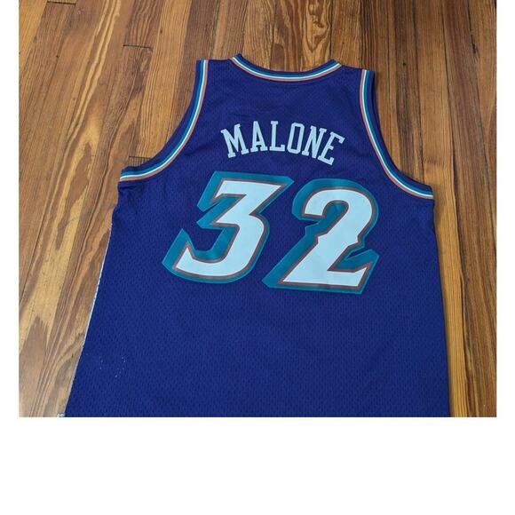 Adidas Utah Jazz Karl Malone Soul Swingman Jersey Mens Large - Picture 4 of 9